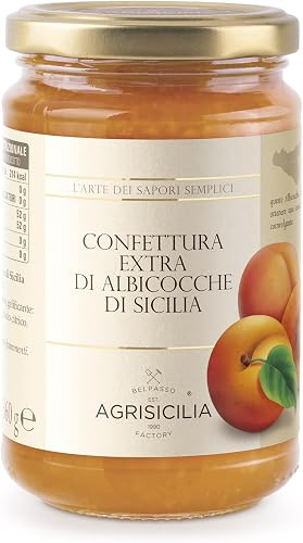 Agrisicilia Confettura Extra di Albicocche di Sicilia 360 Grammi