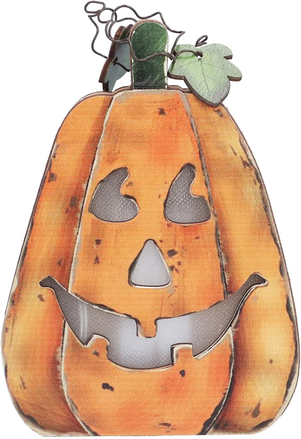 Halloween Pumpkin Lantern LED Wooden Decor Lights Beautiful Festive