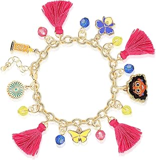 Disney Encanto Charm Bracelet - Encanto Bracelet with Mirabel Charm and Tassels - Charm Bracelets