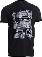 Vista 2 de M-72 Diagrama de soplado de motor de motocicleta, camiseta unisex