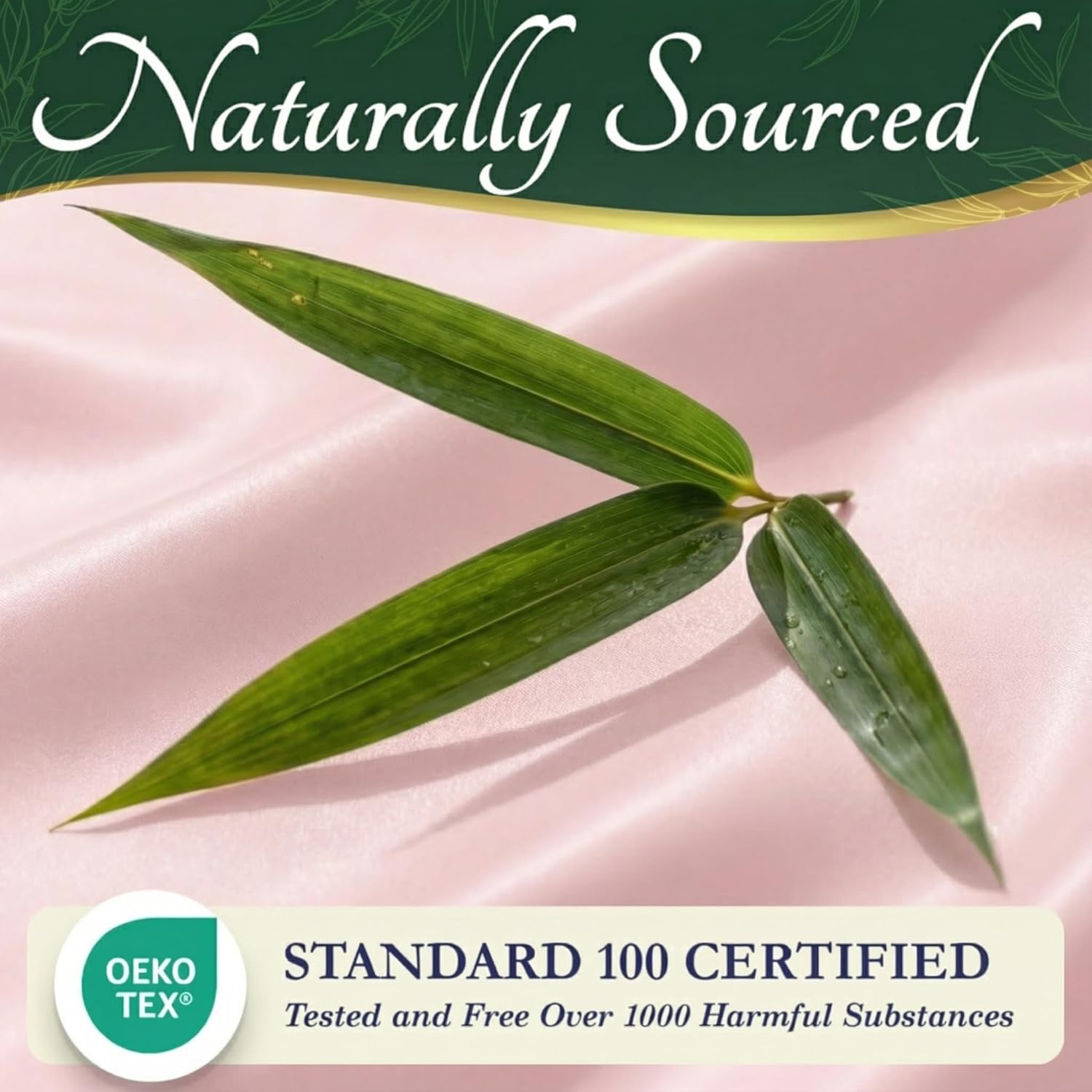 DECOLURE 竹シーツ由来の100%オーガニックビスコースカルキングサイズ6枚 - ウルトラソフト&amp;贅沢な冷却、43.2