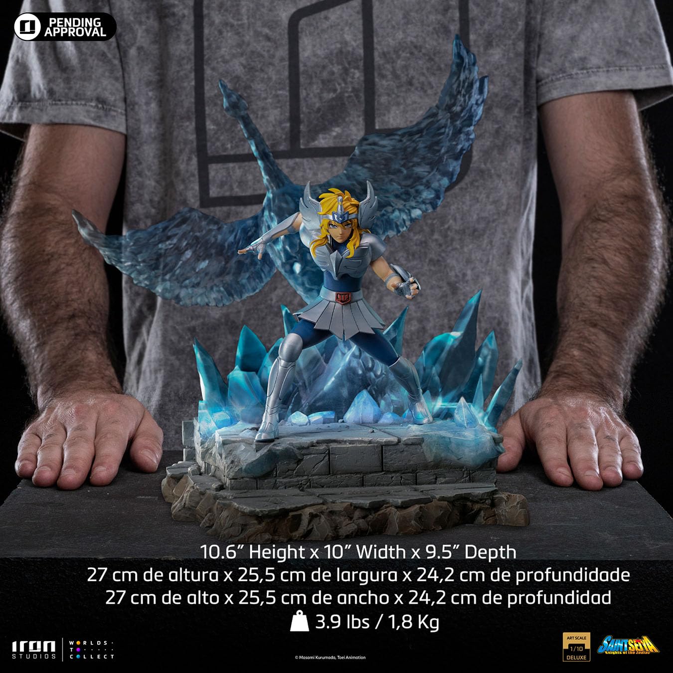 Saint Seiya statuette Deluxe BDS Art Scale 1/10 Cygnus Hyoga 27 cm