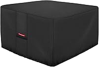 Vista 9 de Porch Shield Cubierta para hoguera, impermeable, 600D, resistente, redonda, para patio, color beige, 28 pulgadas