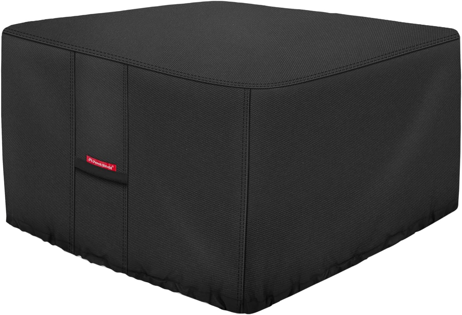 Porch Shield Fire Pit Cover - Waterproof 600D Heavy Duty Fade Resistant Square Patio Fire Pit Table Cover Black - 40 x 40 inch