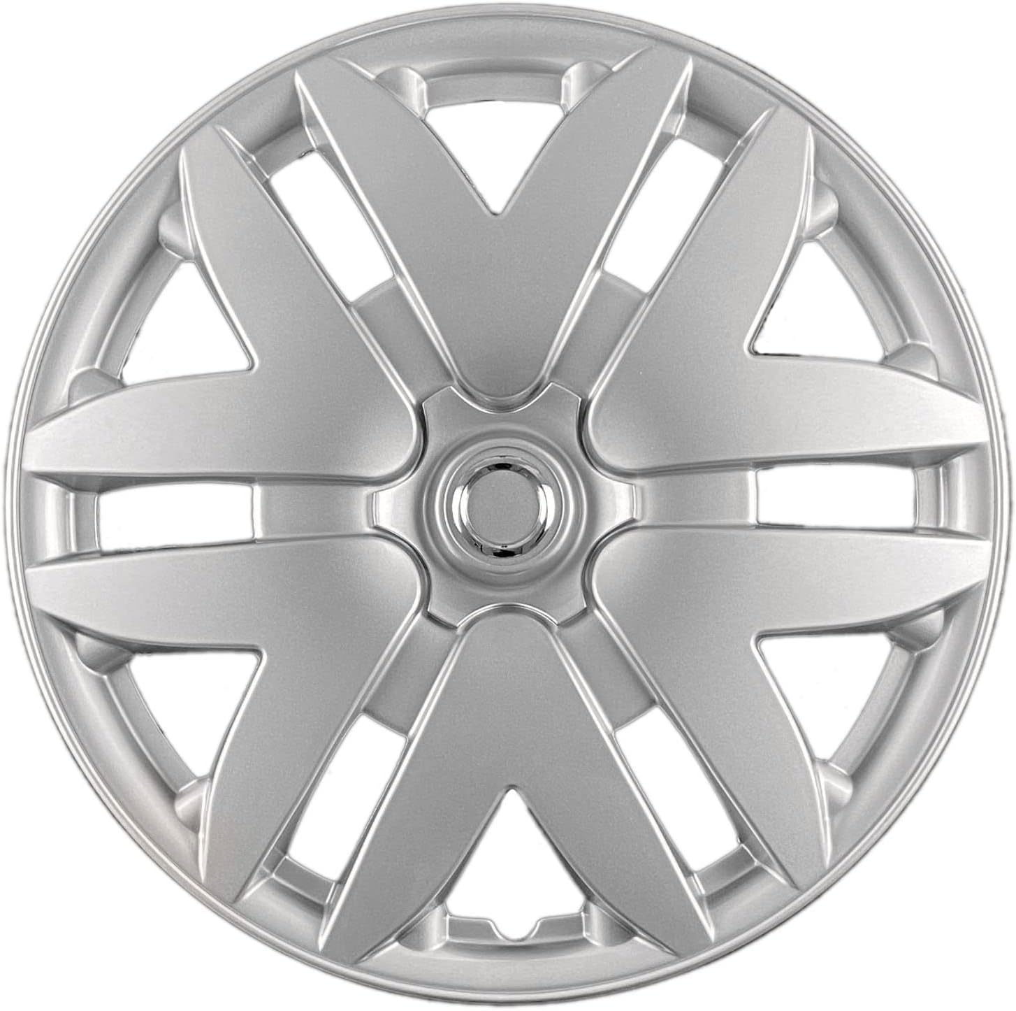 Premium Quality 16 inch Silver Hubcaps/Wheel Covers fits 2004 2005 2006 2007 2008 2009 and 2010 Toyota Sienna, Heavy Duty Construction (Set of 4) 61124AMS-4