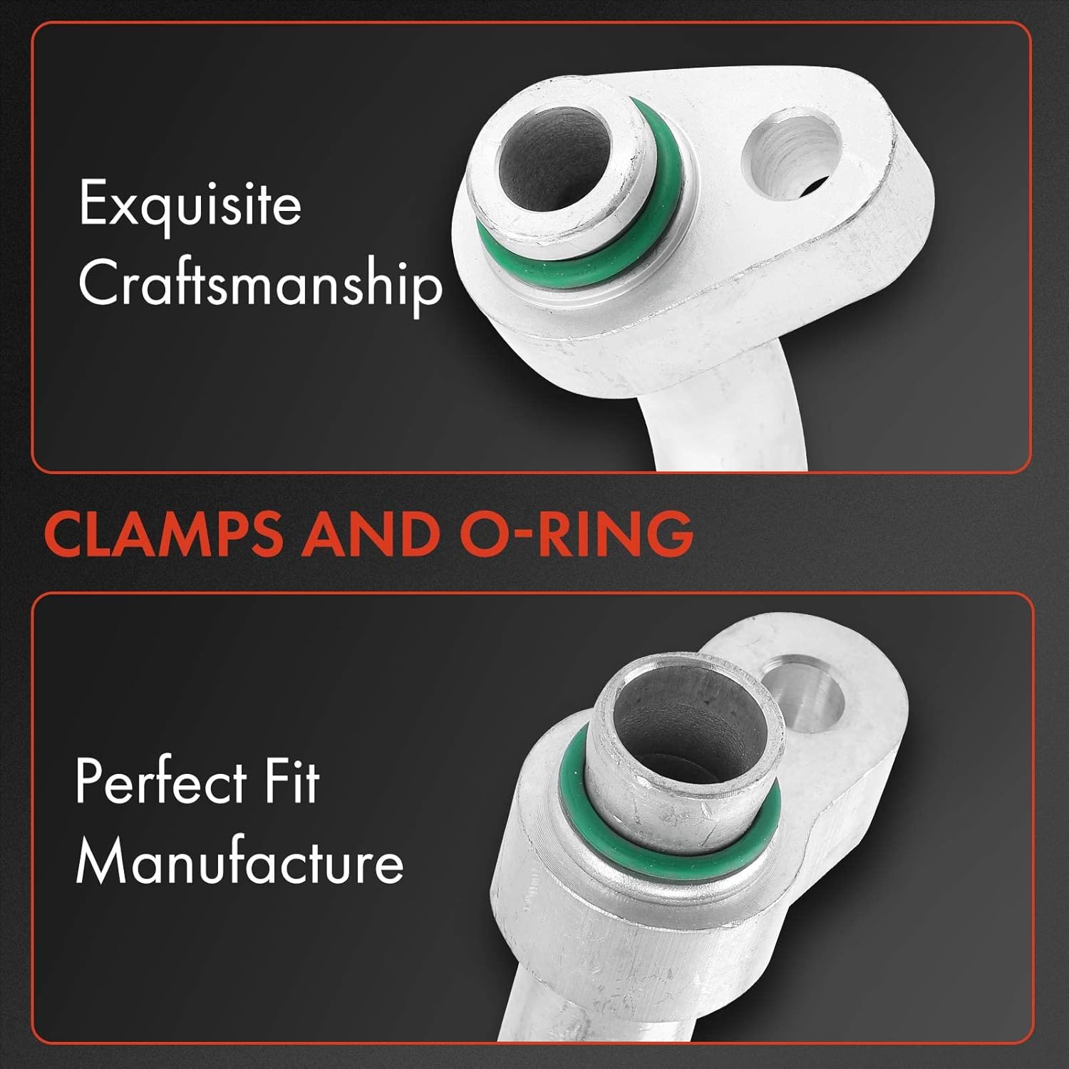 A-Premium A/C Suction Line Hose Assembly Compatible with Kia Sorento 2007-2009 3.3L 3.8L, Compressor to Evap