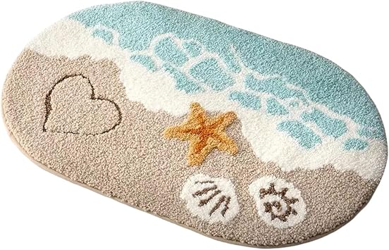 Cashmere Bath Rug with Quick Drying Technology Nonskid Floor Mat Super Absorbent Carpet for Bathroom Bedroom Decors Faux Cashmere Bathroom Rug