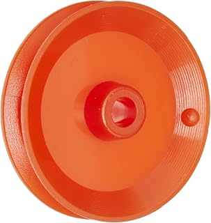 Ajax Scientific Plastic Loose Pulley, 25mm Diameter, 4mm Center Hole Diameter (Pack of 10)