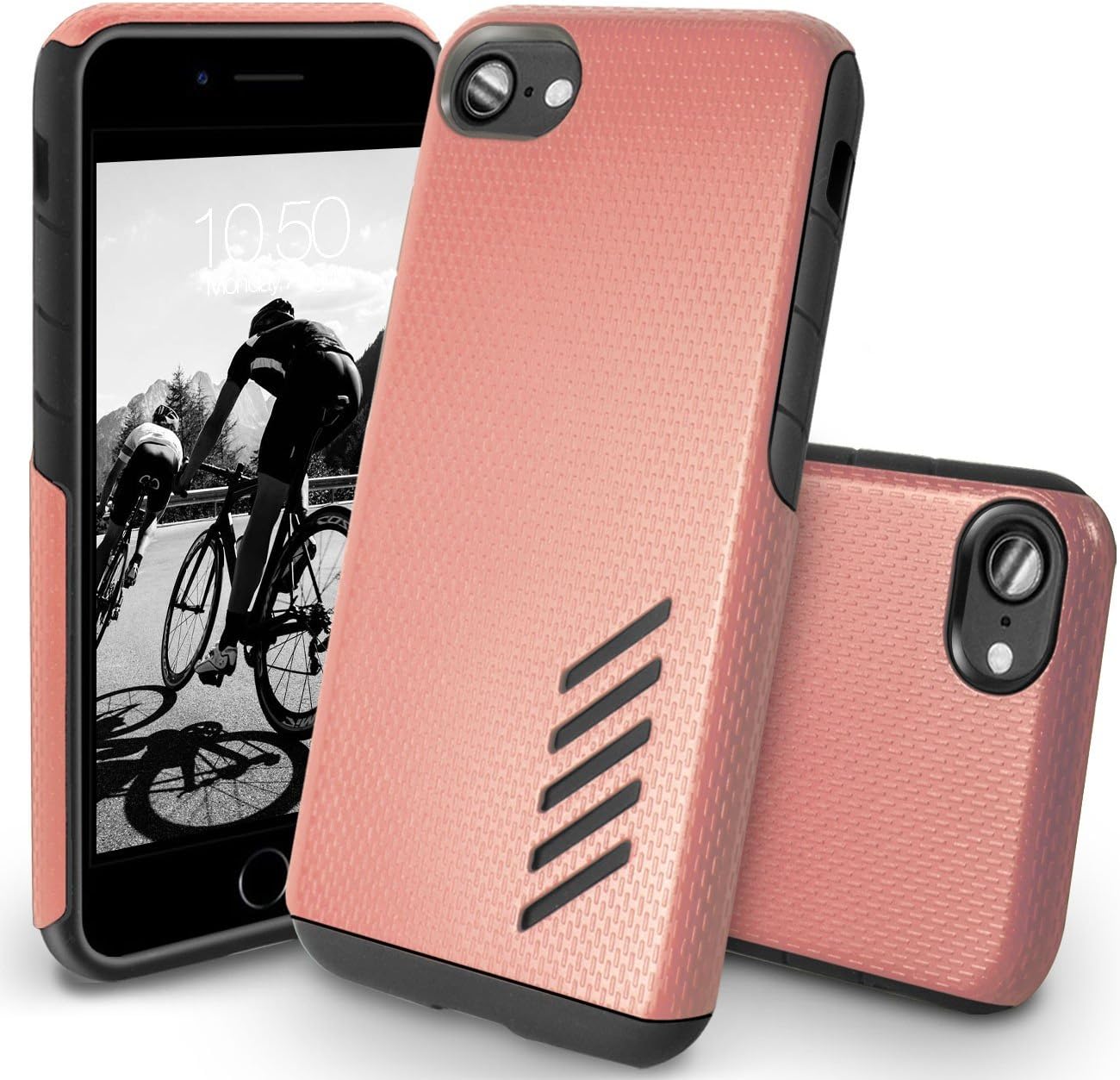 iPhone 8 Case, Orzly Grip-Pro Case for iPhone 7 / iPhone 8 - Durable & Light-Weight Twin Layer Protective iPhone 8 Case - Rose Gold