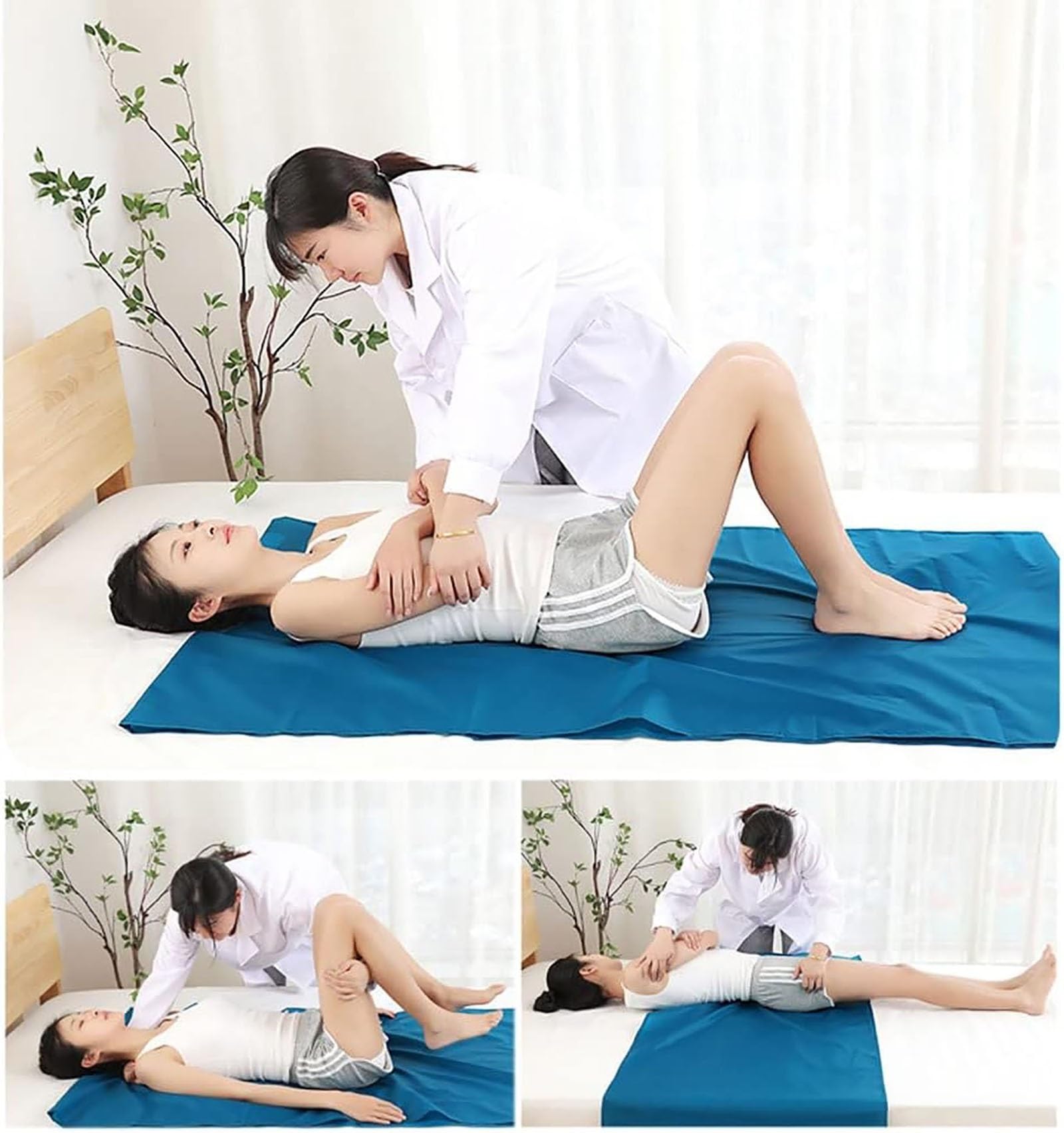 Sábana tubular para transferencia de pacientes, Transfer Slide Sheet Tubular Positioning Bed Pad Multipurpose Bedridden Position Mat Aid for Hospital Home Care(75 * 145cm)