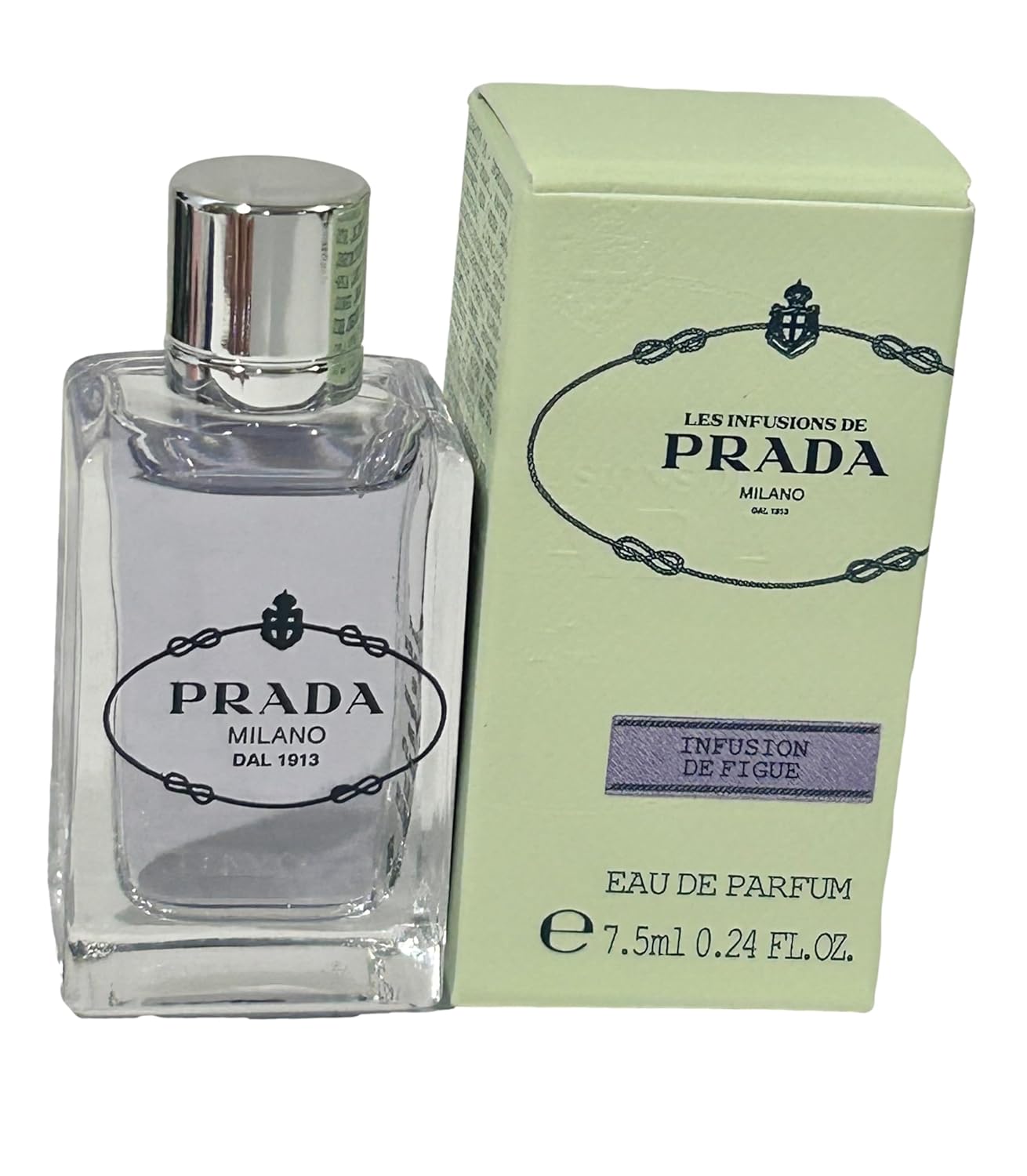 Prada INFUSION DE FIGUE Eau de Parfum MINI/SMALL Women Perfume Splash On 7.5 ml / 0.24 Fl Oz