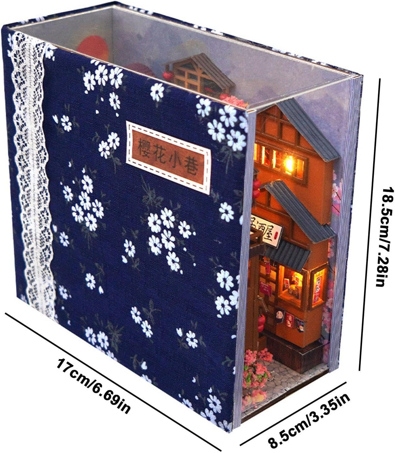 DIY Kit – 17x18.5x8.5cm Wood, Japanese Alley Model, Miniature House Display Craft | Perfect for Shelf Decoration Ideas, Creative Leisure Time, Birthday Surprises, Collectible Scene Assembly