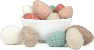 Farm Fresh Felt Eggs- 100% wool felt- choose 6 or 12 count- by Sheep Farm Felt