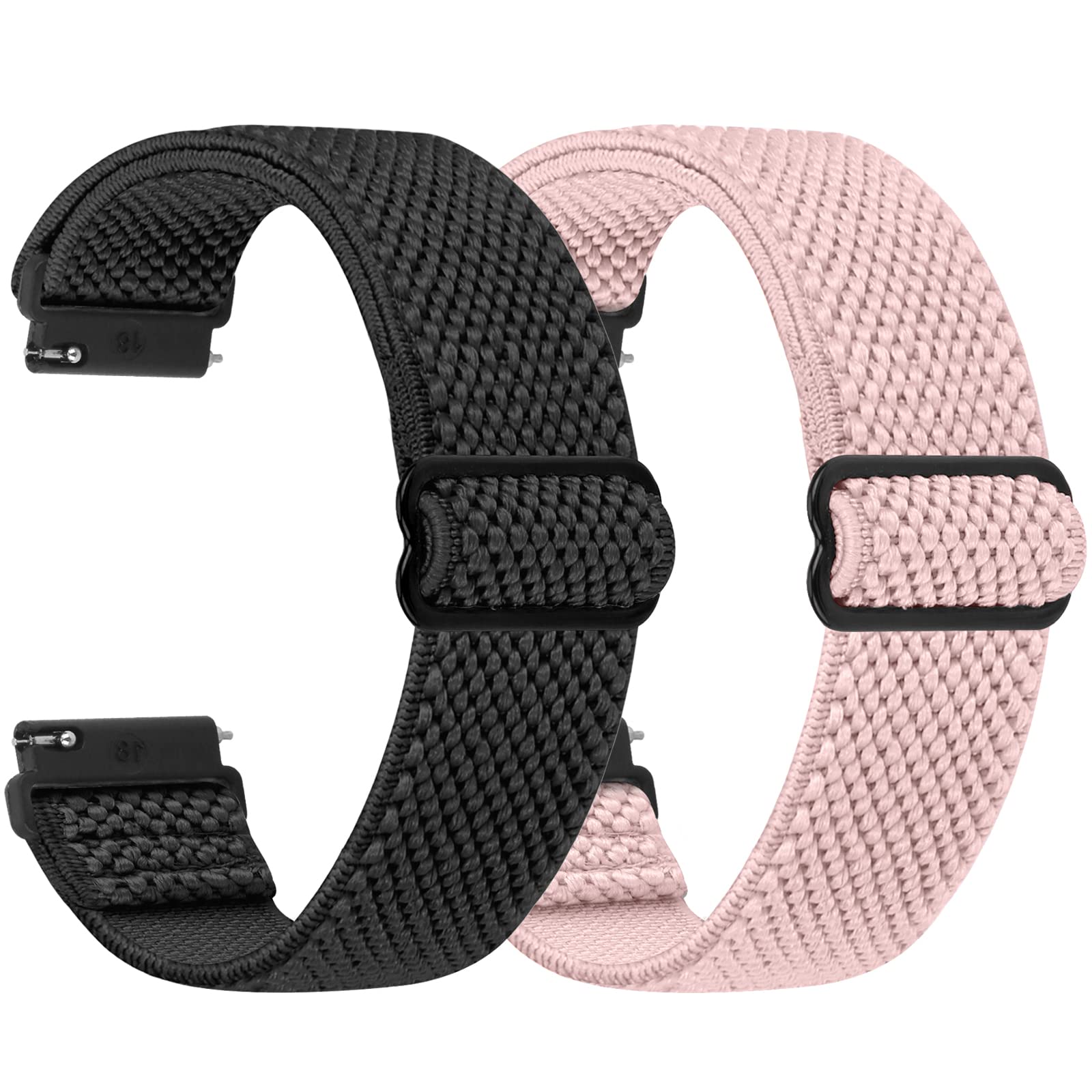 3 Cinturini Elastici Nylon Per Smartwatch – 20mm – Traspiranti E Regolabili – Sportivi Unisex