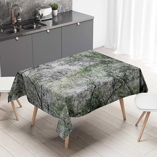 Nature Mantel Redondo para mesa de 4 sillas, color verde, decoración para comedor, 30 x 30 pulgadas