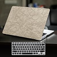 Vista 8 de DTangLsm Funda para MacBook Air de 15 pulgadas M4 2025 2024 2023 Release A3241 M3 A3114 M2 A2941 Touch ID, tela tejida texturizada elegante cubierta