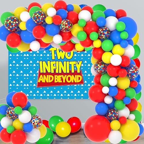 Miniatura 6 de Kit de arco de guirnalda de globos rojos, azules, verdes y blancos, 137 globos rojos, verdes y azules, amarillos, blancos, para carnaval, circo