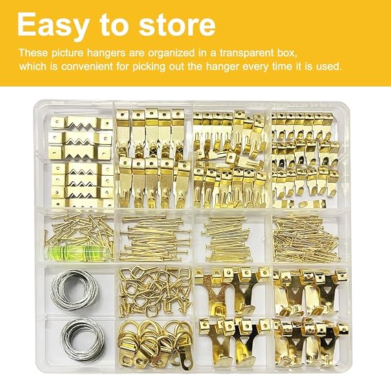 FUZANWJ Picture Hangers, Picture Hanging Kit,330pcs