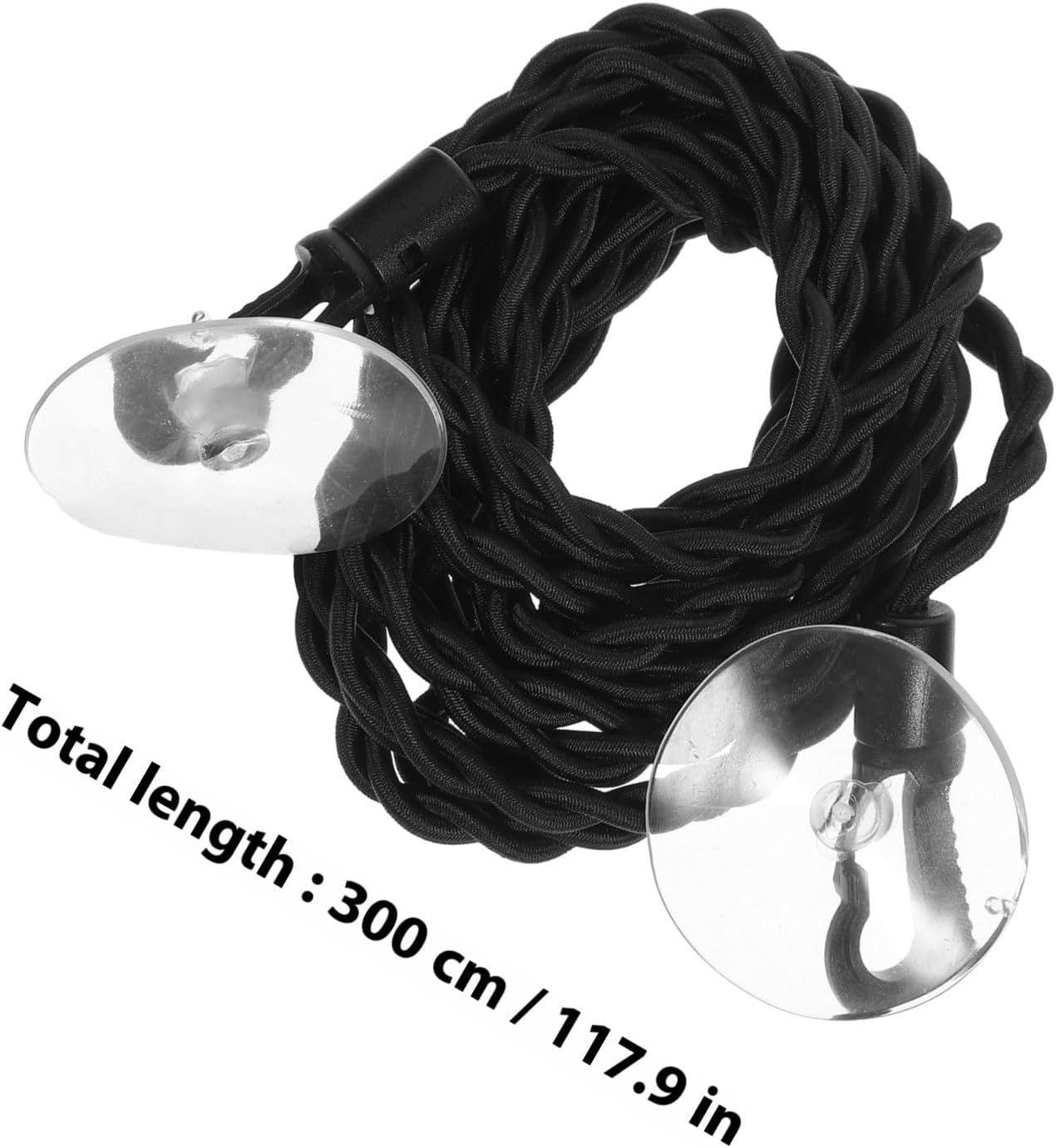 Retractable Elastic Clothesline 3 Meter with Hooks Portable Laundry Line for Travel Outdoor Indoor Drying Rope with Suction Cup for Camping Balcony Bathroom