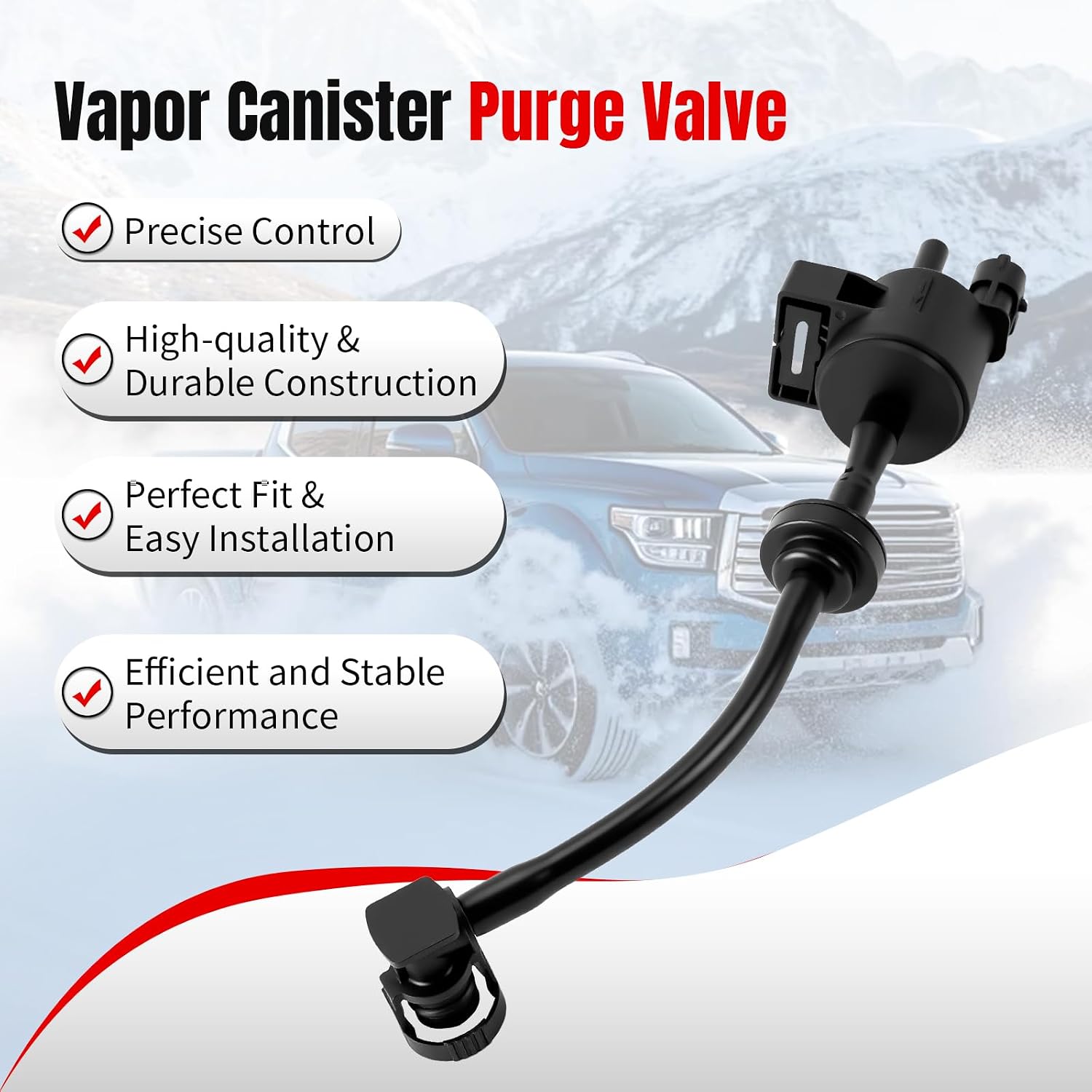 EVAP Vapor Canister Purge Valve Solenoid 911-409 Compatible with 1.4L L4 2012-2016 Chevy Cruze, Chevy Sonic Trax Buick Encore 2012 2013 2014 2015 2016 2017 2018 2019 2020 2021