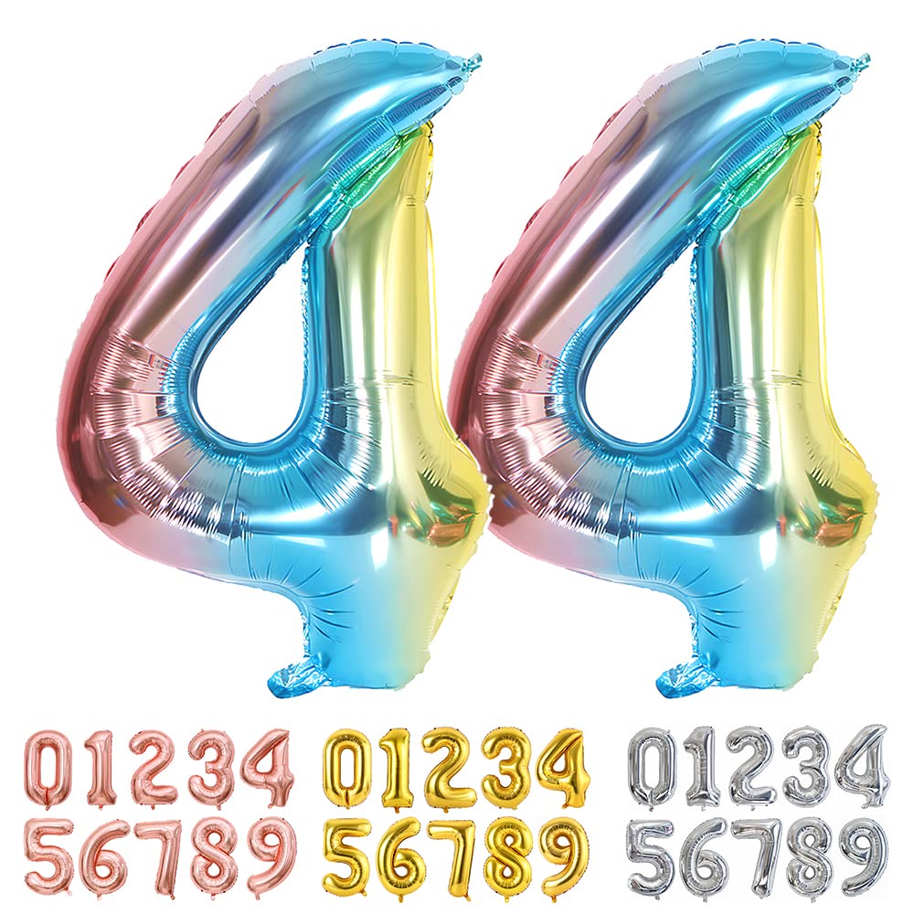 Foil Globo Número 5 Azul 40" (101cm), Inflable Helio o aire, Gigante Numeros 0-9, 10-19, 20-29, 30-100, Grande Globos Decoración para La Boda Aniversario y Cumpleaños Fiestas — view 220