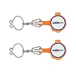 HOOK-EZE New All in One Nail Knot Tying Tool | Pack of 2 | Protect from Fish Hooks | Tie Fishing Knots Easily | Cool Gadgets | Ice & Fly Fishing Gifts & Accessories for Beginner Anglers - Orange