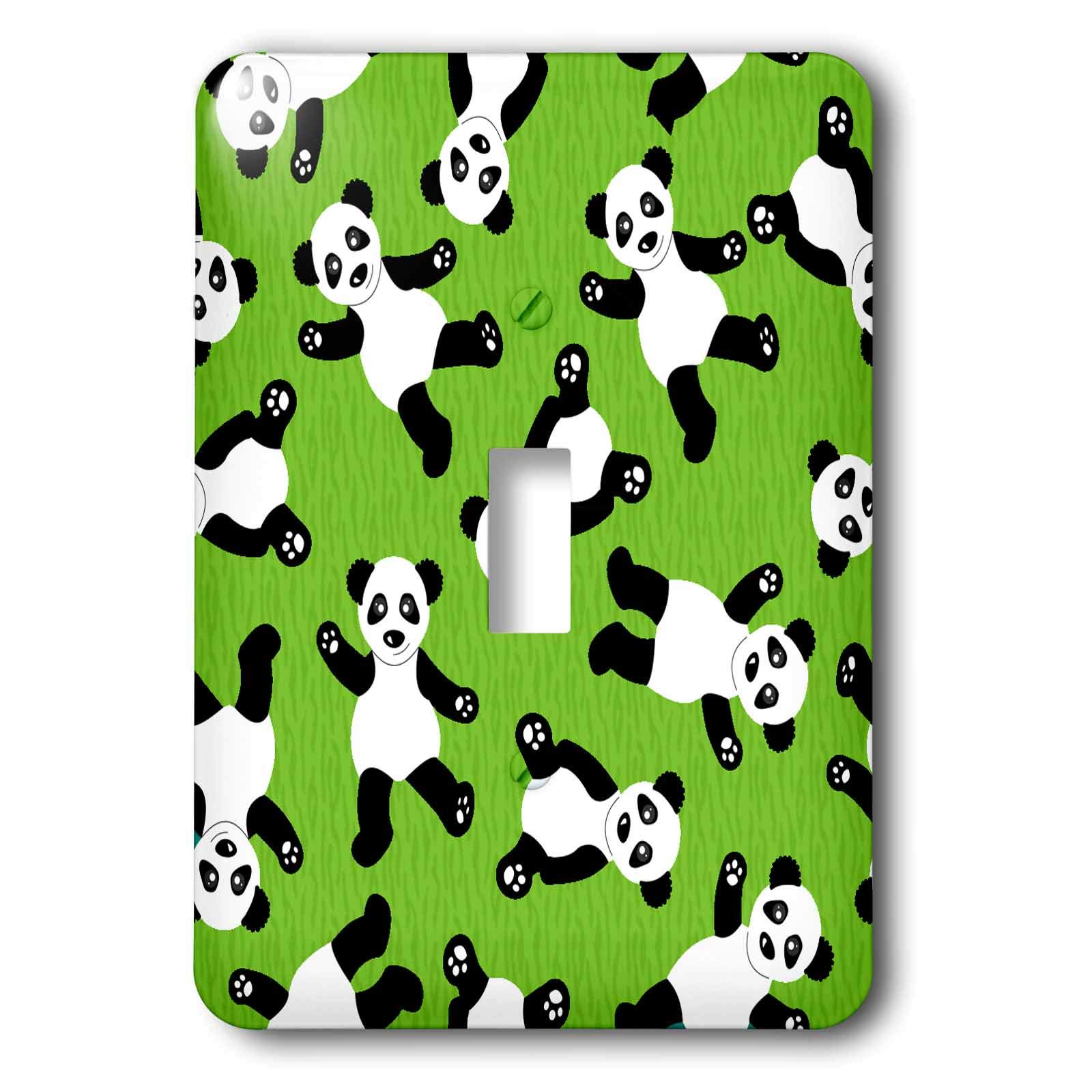 Interrupteur à bascule simple panda joyeux à offrir pour une crémaillère originale