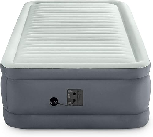 Miniatura 2 de Intex PremAire I Fiber-Tech - Cama de aire elevada con tecnología Dura Beam para el hogar con bomba eléctrica integrada, tamaño individual