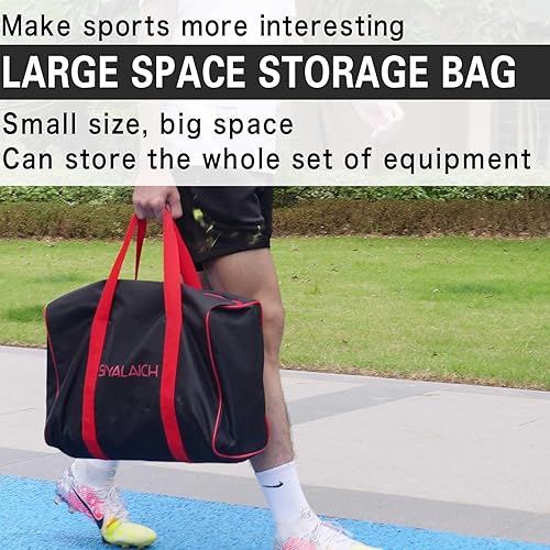 Miniatura 7 de Red de bateo de béisbol y sóftbol, red de lanzamiento (7 x 7 pies), con zona de golpeo de agujero de objetivo de 9 agujeros, con bolsa de