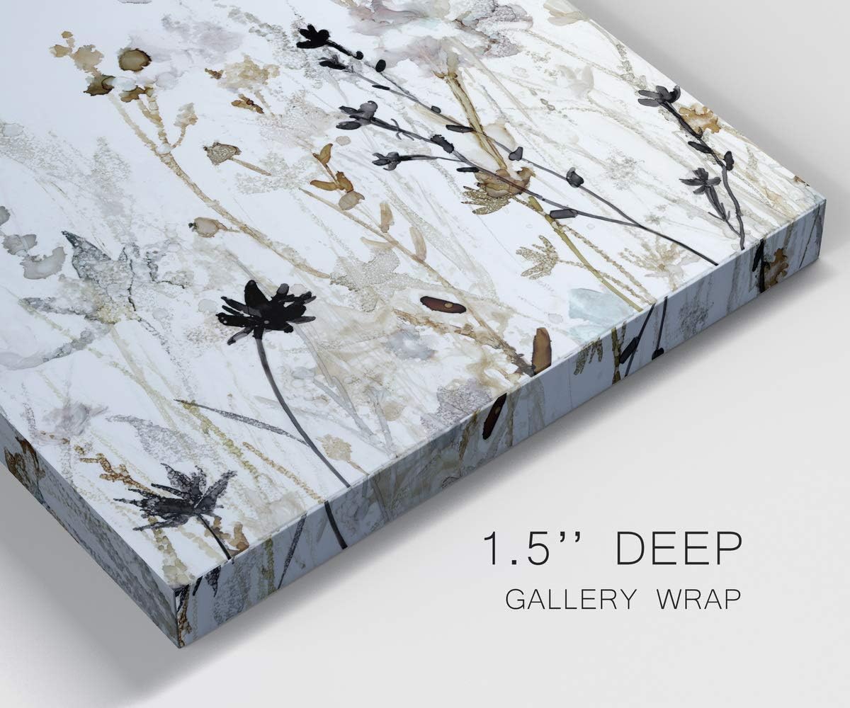 Renditions Gallery Wildflower Mist Wall Art, Premium Gallery Wrapped Canvas Decor, Ready to Hang, 16 in H x 16 in W, Made in America Print