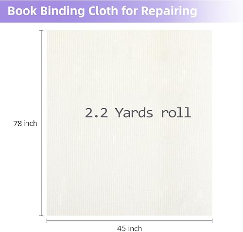 Miniatura 2 de Paño de encuadernación de libros, tela de reparación de libros para hacer libros, material para reparar encuadernación de libros antiguos (78 x 45