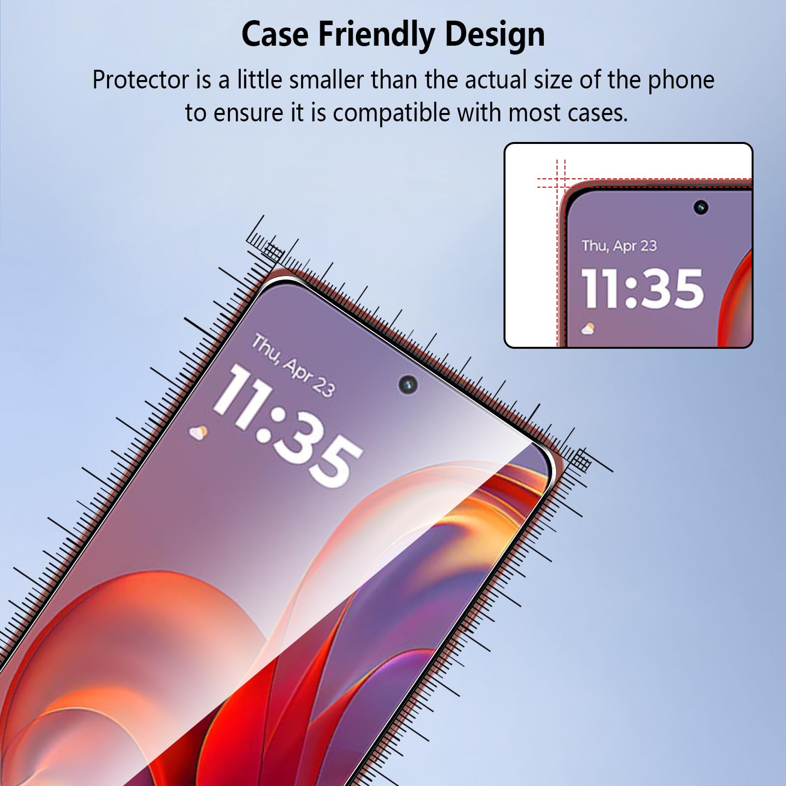 Pollachi [3 Pezzi Vetro Temperato per Motorola Moto Edge 60 Neo/Moto Edge 50 Neo,Pellicola Protettiva,Durezza 9H Anti Graffio,Anti-Impronte Senza Bolle