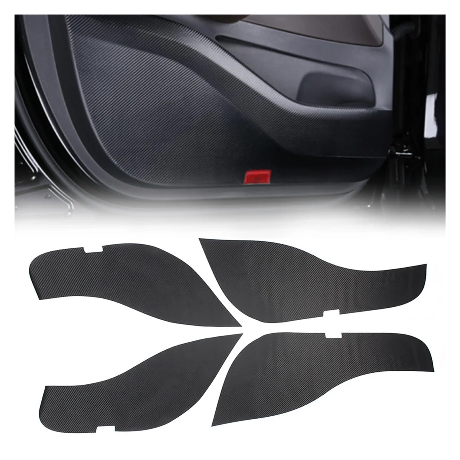 4Pcs Set Car Door Anti Kick Pad Protection Cover,Fit For GLE W167 V167 GLE350 GLE450 osłona drzwi pojazdu przed kopnięciem