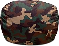 Vista 516 de Posh Creations Puf estructurado cómodo para jugar, leer y ver la televisión, Malibu Lounge, tela de lona para colorear, criaturas