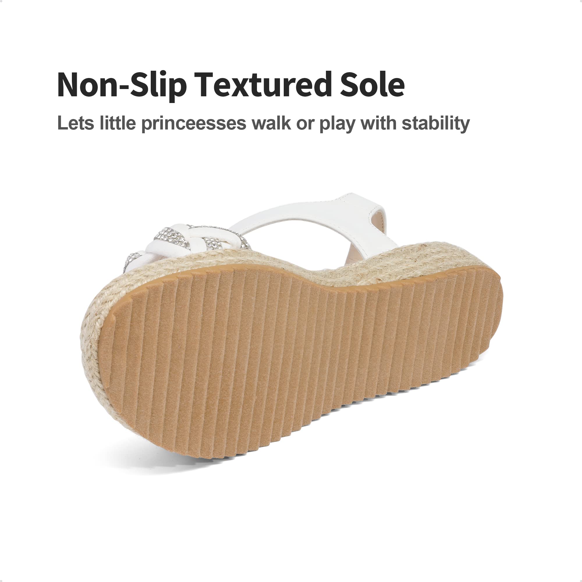 DREAM PAIRS Kids Sandales Plates pour Filles Confortables Sandale d'été Mignonne et Elégante pour Enfants Pratique SDSD2303K