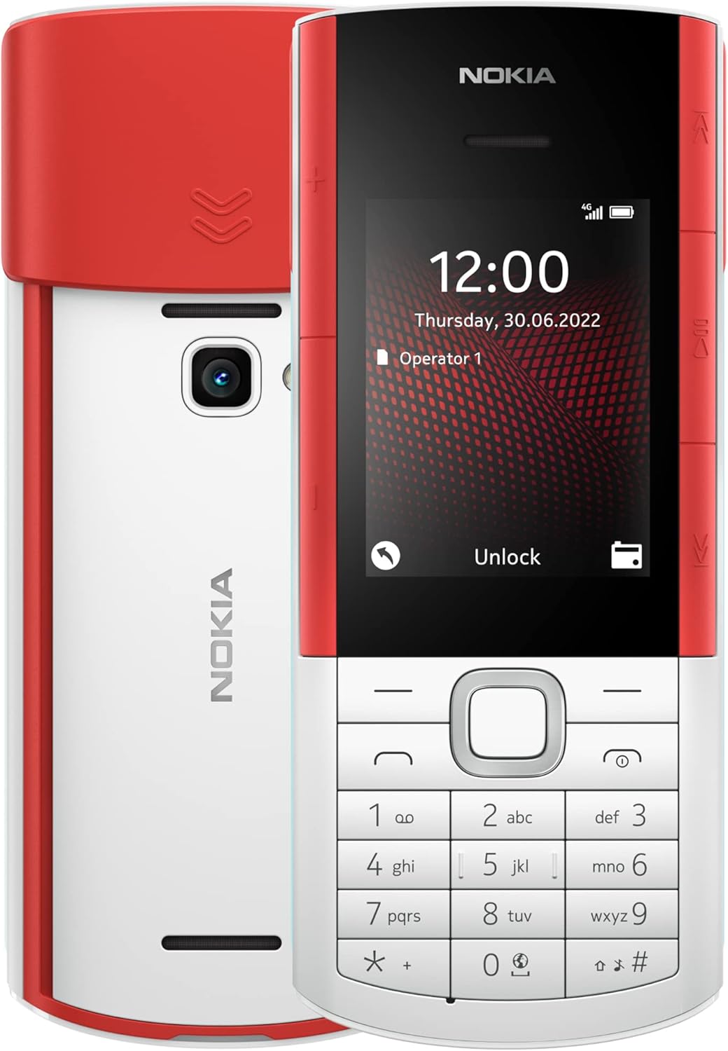 Nokia 5710 XpressAudio keypad Phone Single-SIM 128MB ROM + 48MB RAM (GSM Only | No CDMA) Factory Unlocked 4G/LTE Cellphone (White)-International Version