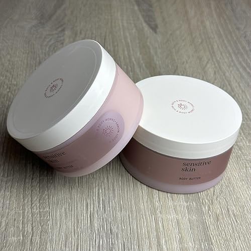 2 Mantequilla corporal de avena coloidal para piel sensible, 6.5 onzas cada una