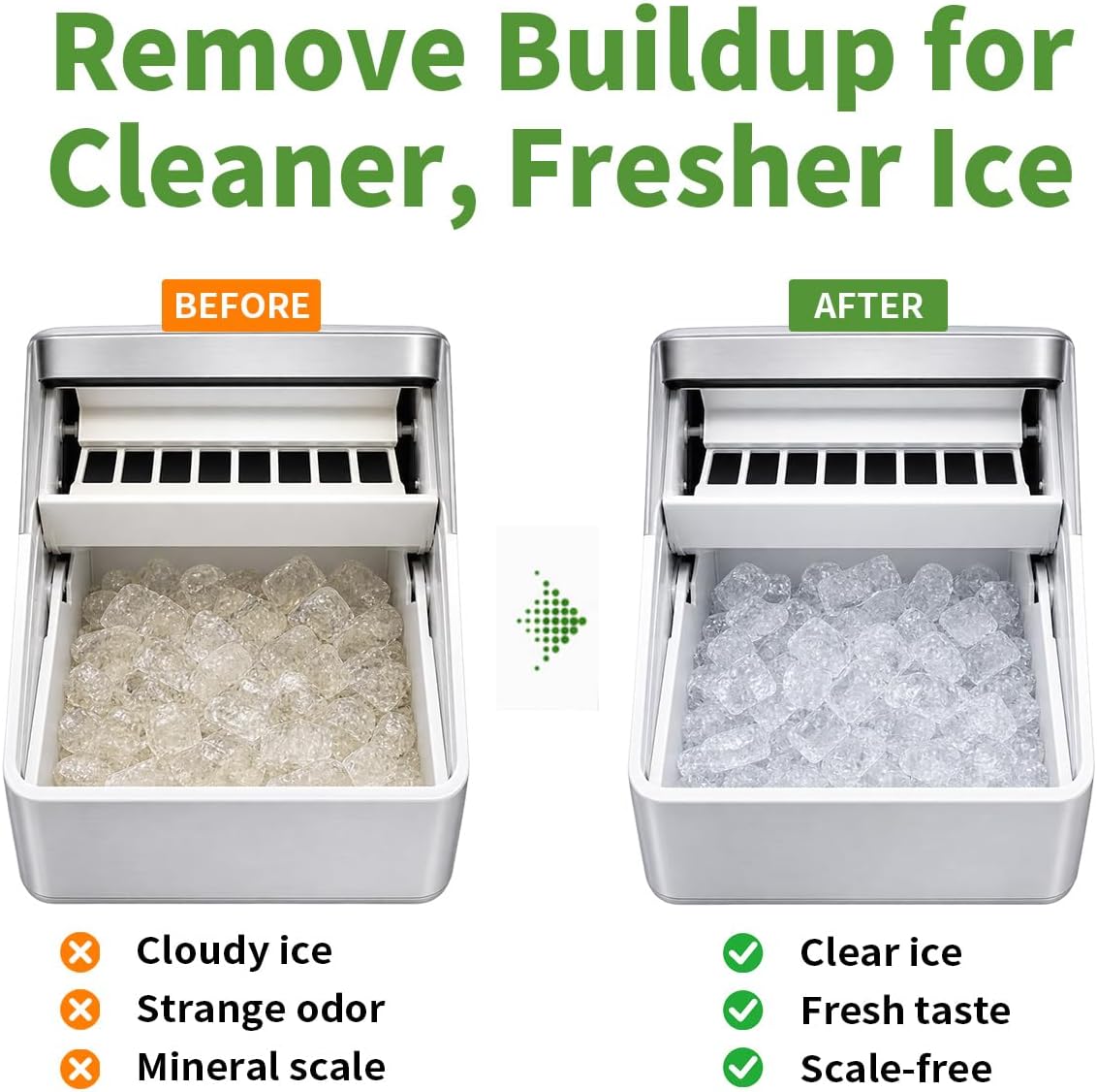 ORIENTLEAF Ice Machine Cleaner Tablets, 24 Tablets 1 Year Supply