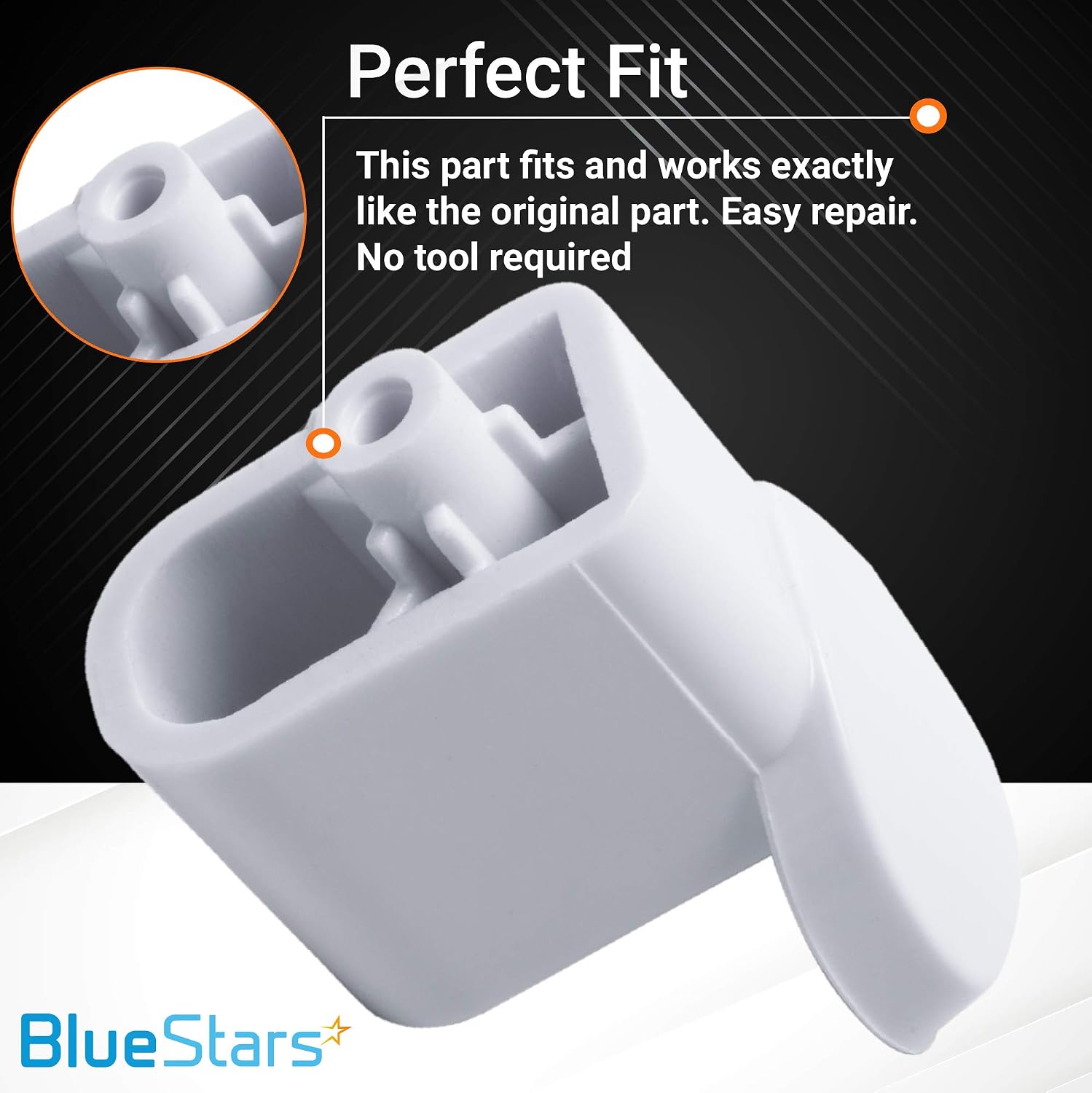 Ultra Durable WB06X10943 Microwave Handle Support Replacement Part by BlueStars - Easy to Install - Exact Fit for GE Microwaves/Ranges - Replaces AP5790057 3025054 PS8753758