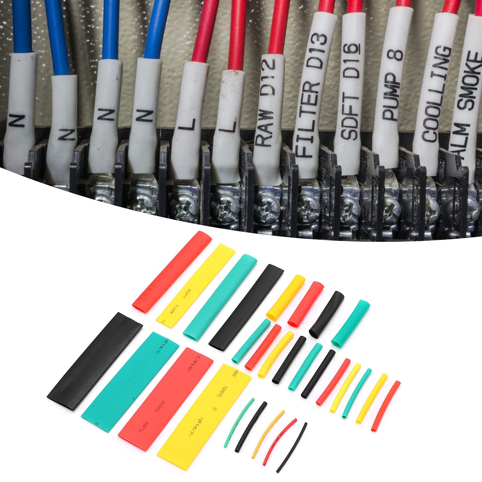 164 Stück Schrumpf verpackungs set elektrische Verbindung Draht Kabel Isolation 164 Stück Schrumpf verpackungs set elektrische Verbindung Draht Kabel Isolation