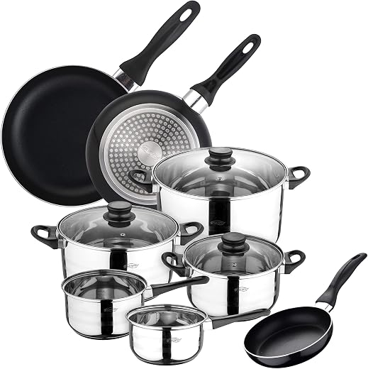 Set San Ignacio: Juego de tres sartenes + Batería de cocina 8 piezas