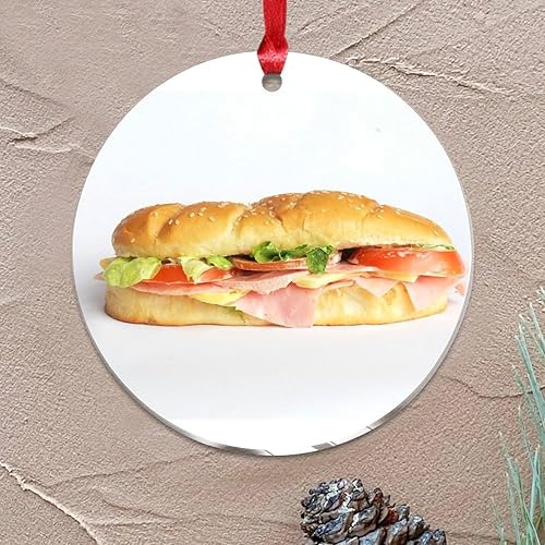 Vista 71 de Grill Master Meat Kebab Adorno de Navidad Fruta Hamburgo Patatas Fritas Cuadro Mariposa Árbol de Navidad Adorno Recuerdo Deliciosa Comida Sabrosa