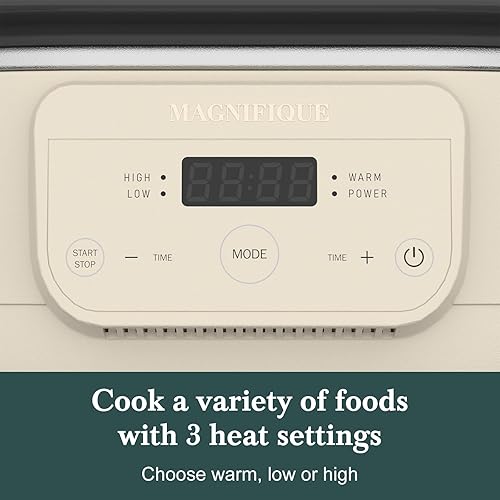 Miniatura 3 de MAGNIFIQUE - Olla de cocción lenta programable de 6 cuartos de galón extraíble y saludable - Pequeño electrodoméstico de cocina para cenas
