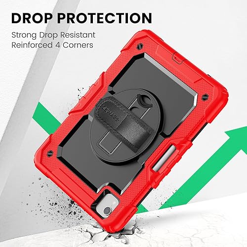 Miniatura 106 de SEYMAC Funda protectora para iPad Air 5ª/4ª generación de 10.9", cuerpo completo a prueba de golpes con protector de pantalla, soporte Negro