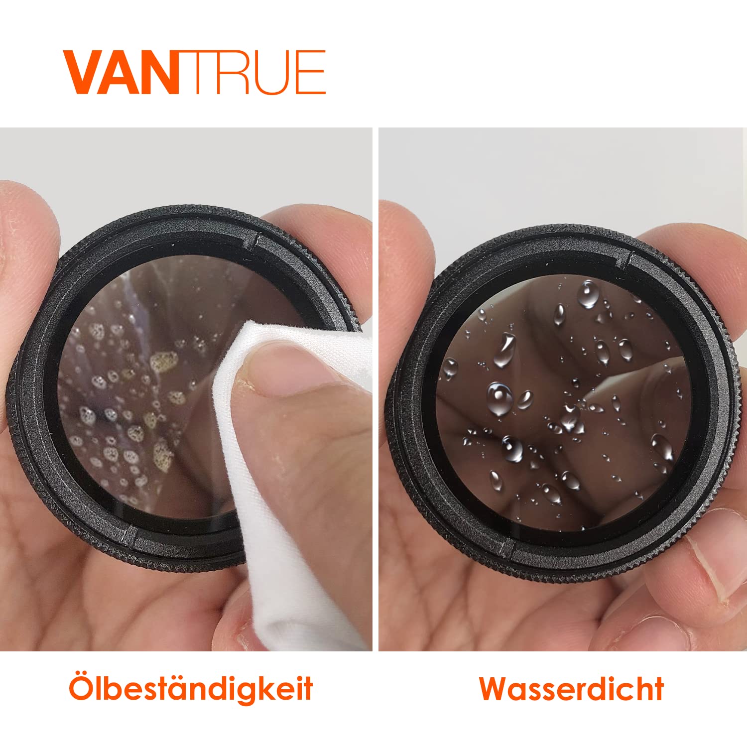 VANTRUE Zirkularer Polarisationsfilter (CPL) für N5S/N5/N4 Pro S/N4 Pro/N4S/S1 Pro Max/S1 Pro/N2X Dashcam Frontkamera, Beseitigt ungültige reflektierte Strahlen, 40 mm