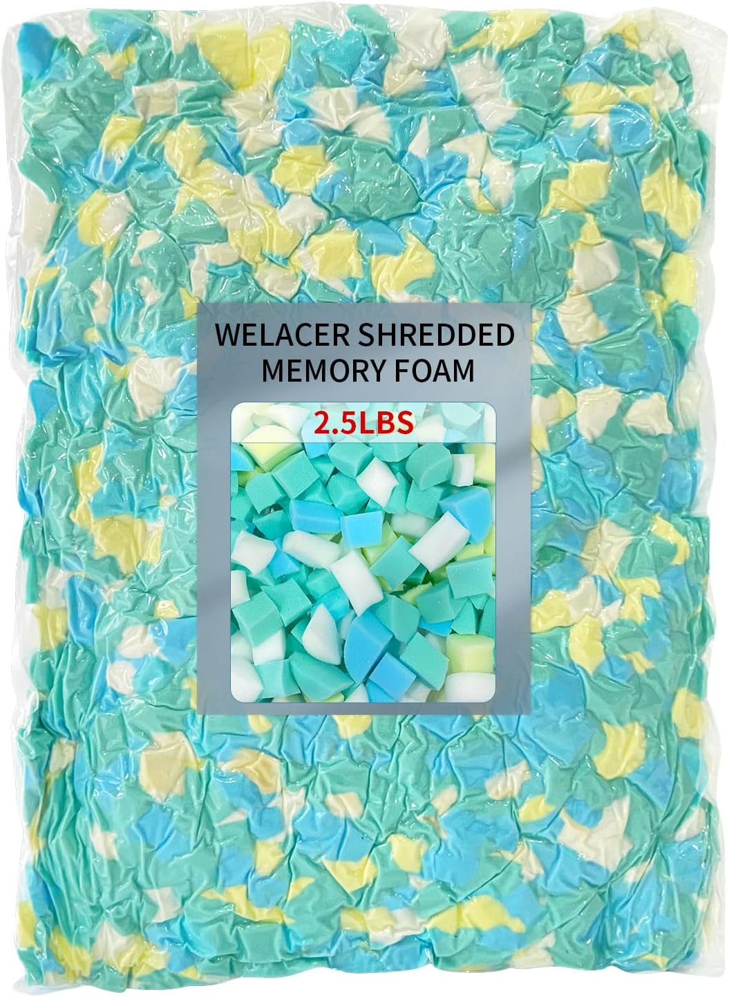 Welacer Shredded Memory Foam Filling, Bean Bag Filler, Premium Soft and