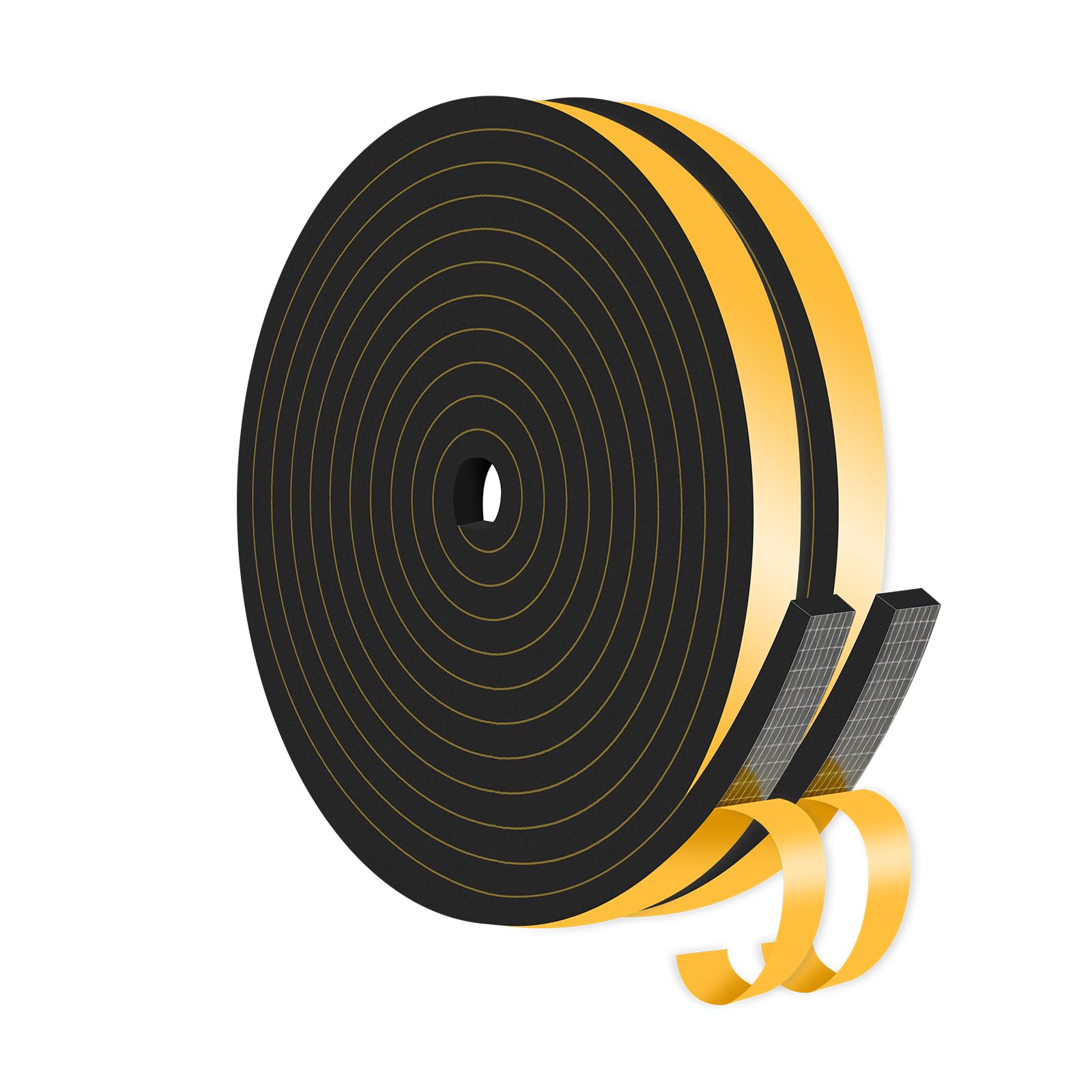 Weather Stripping Door Seal,Weather Stripping,Soundproof,Cold Insulation,High Density CR Foam Insulation Tape for Door, Front Door Frame, Windows,