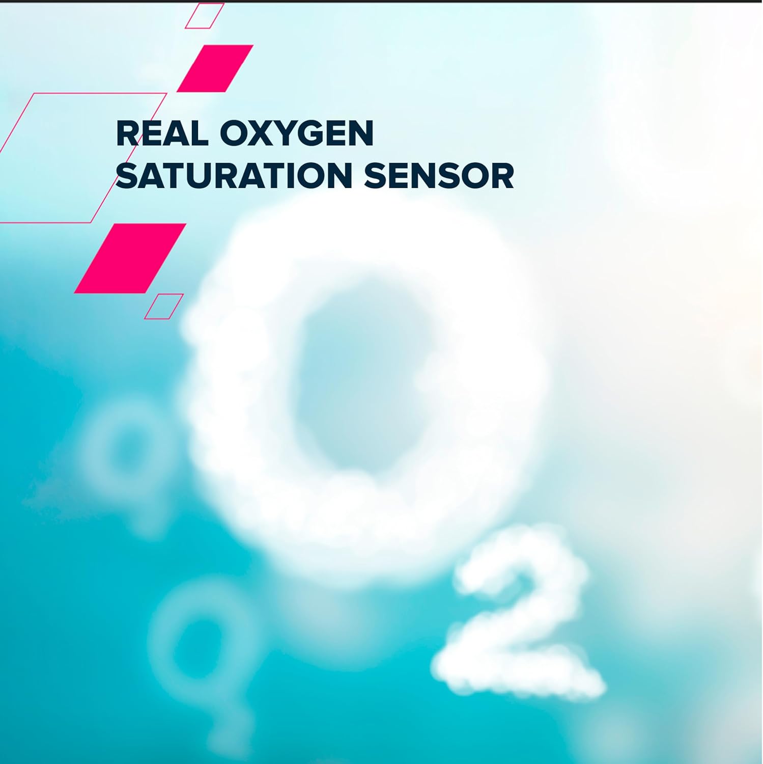 CANYON Smartwatch SW83 worn on a wrist, displaying health monitoring data such as heart rate.