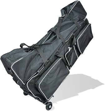 Fencing Bag with Wheels - Competition Draw-bar Rolling Fencing Bag - Fencing Bags with A High-Top Weapon Bag
