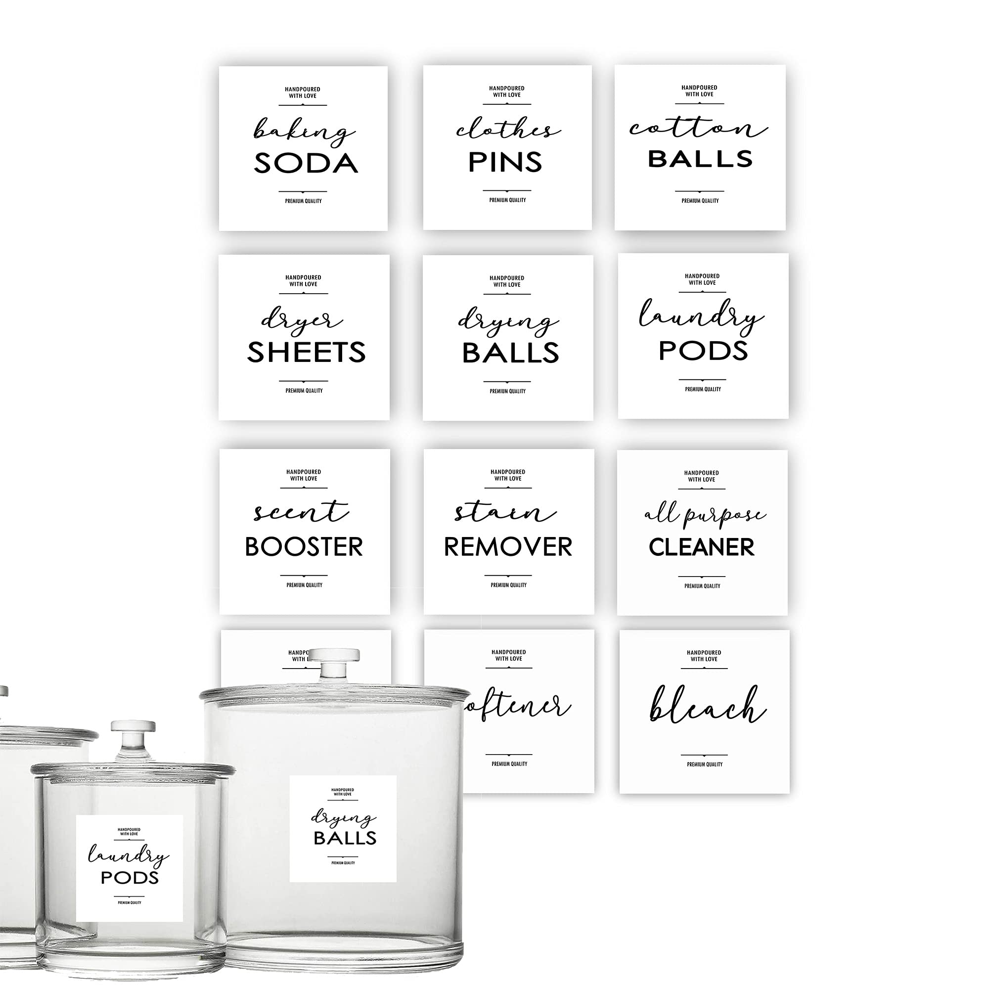 Buy Minimalist Laundry Room labels, Modern Farmhouse Label for